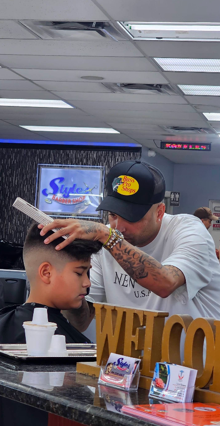 Barber at work – Styles Barber Shop