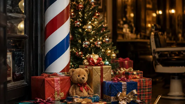 Christmas toy drive at Styles Barber Shop